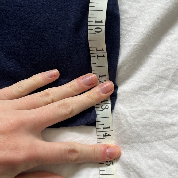 Navy Madewell Cotton Tee - Picture 6 of 7